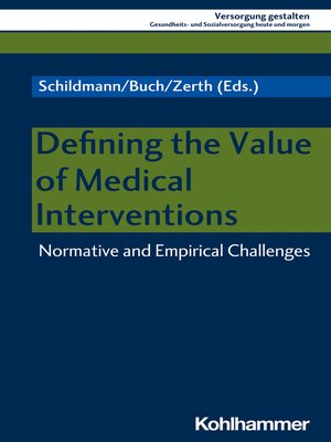 cover image of Defining the Value of Medical Interventions